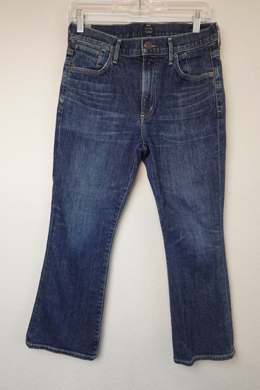 Citizens of Humanity Fleet Crop Petite High Rise Flare Jeans